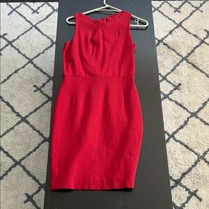 Elegant Red Sleeveless Dress